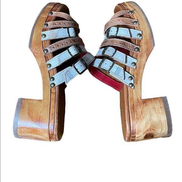 Bed Stu Adriana Clog Heels in Tan Rustic Lux Size 10 New - Picture 5 of 10